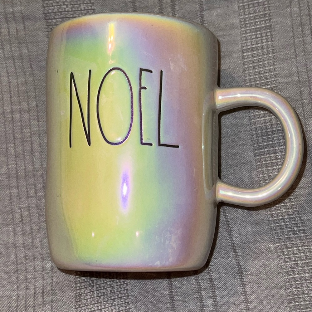 Noel White iridescent Mug by Rae Dunn